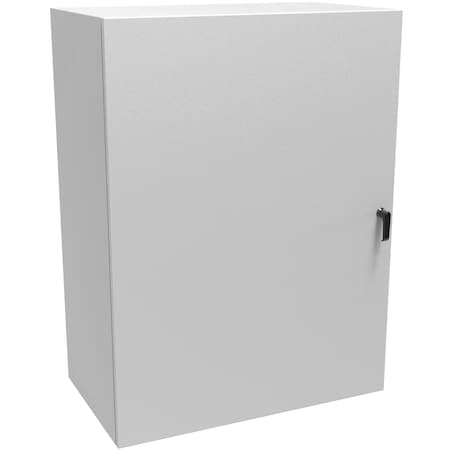 Hammond 3 Point Latch with Handle Electrical Enclosures, 48 in H, 20 in D, 36 in W, NEMA 4, Steel EN4SD483620LG